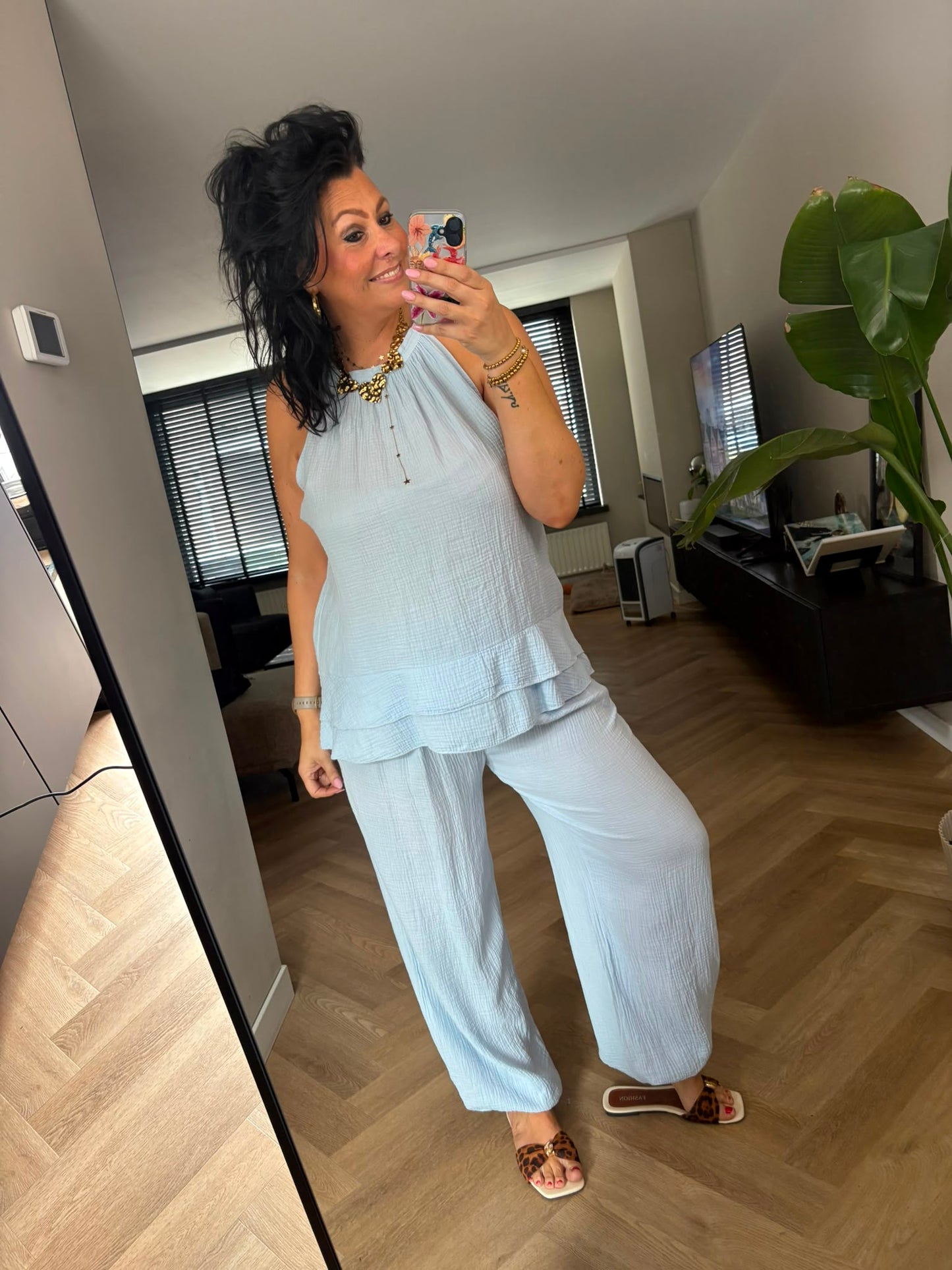 Two Piece Madelief Licht Blauw