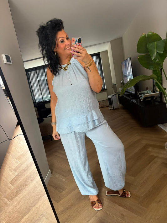 Two Piece Madelief Licht Blauw