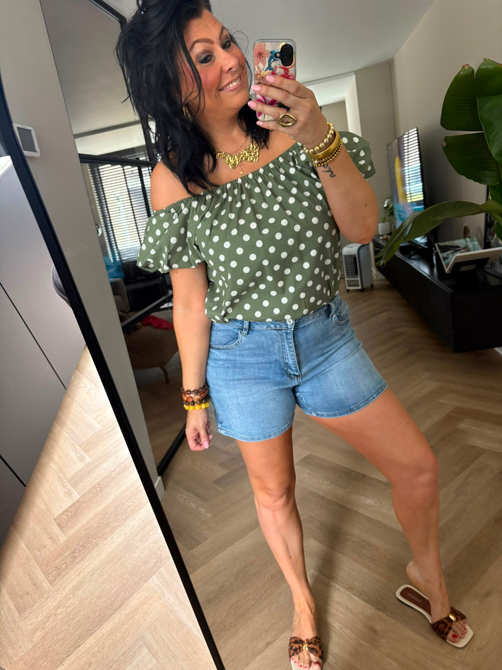 Korte jeans Feline
