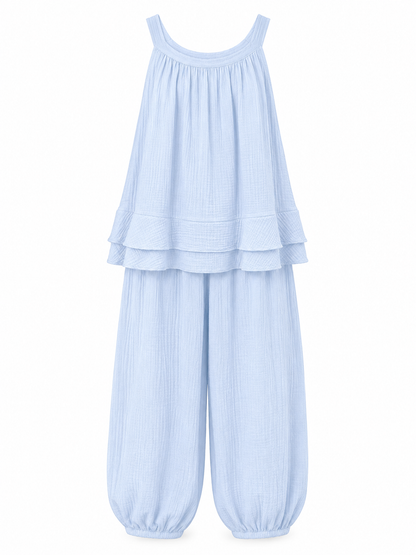Two Piece Madelief Licht Blauw