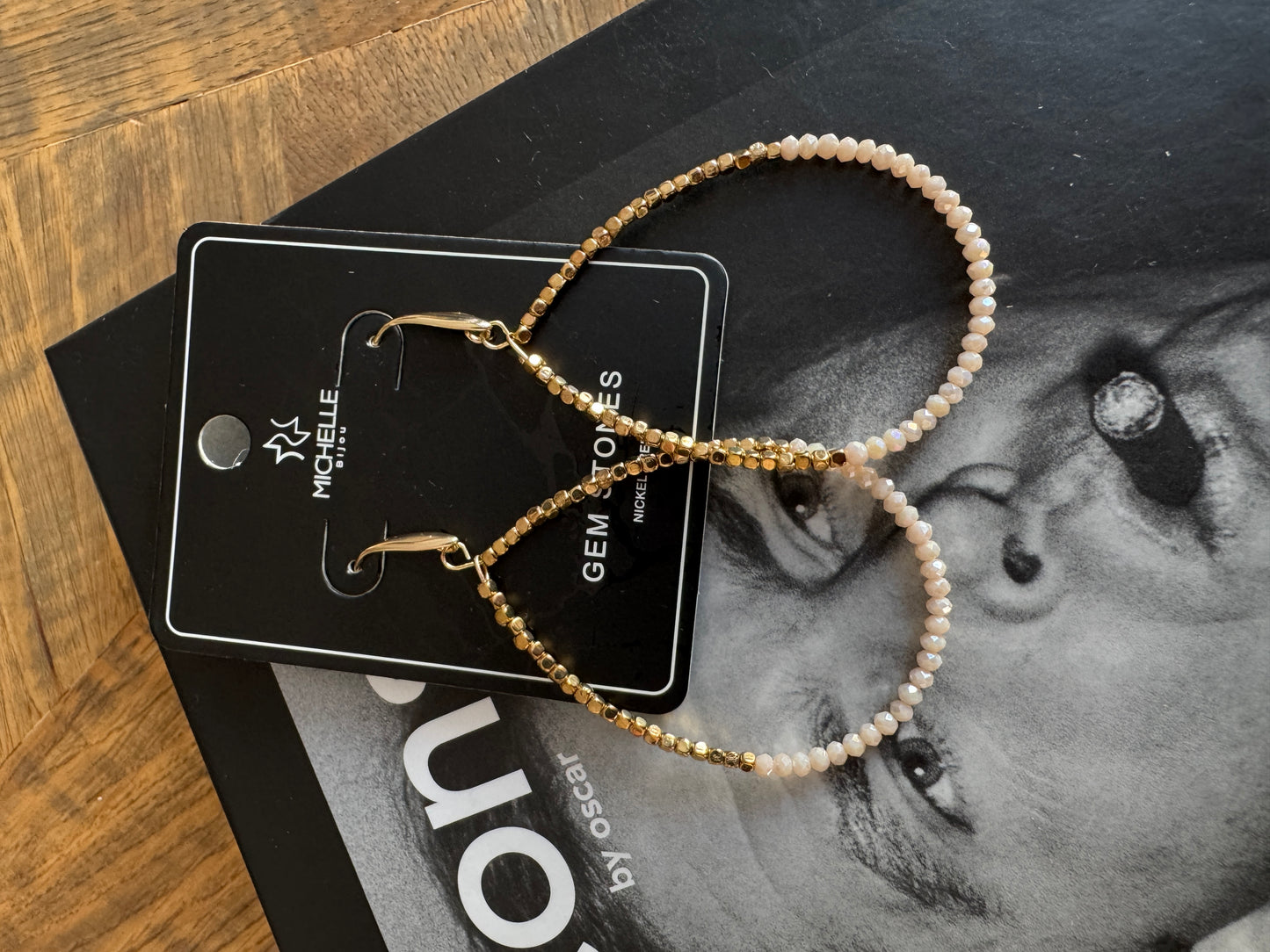 Oorbellen Maria Beige