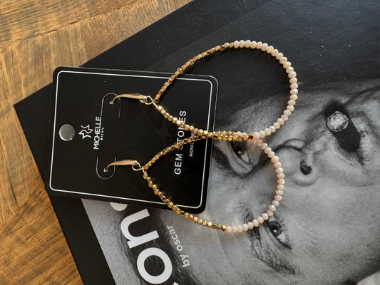 Oorbellen Maria Beige