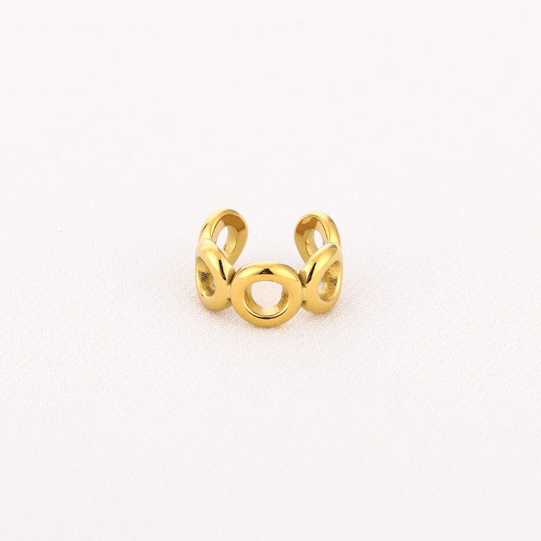 Earcuff goud cirkels