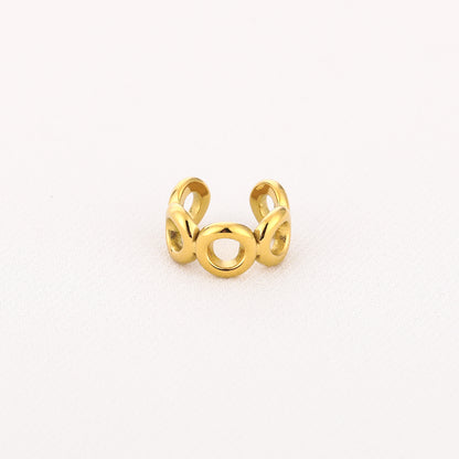Earcuff goud cirkels