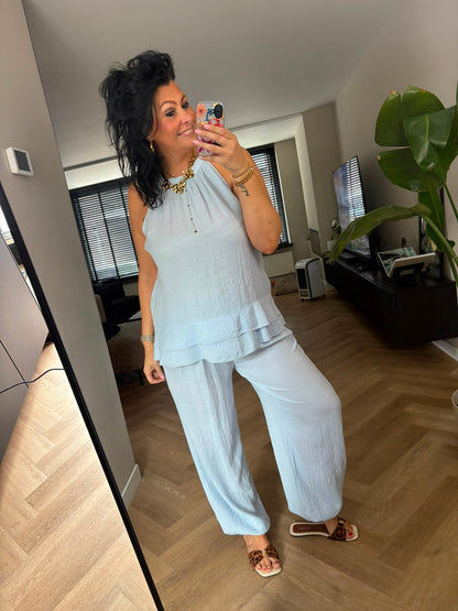 Two Piece Madelief Licht Blauw